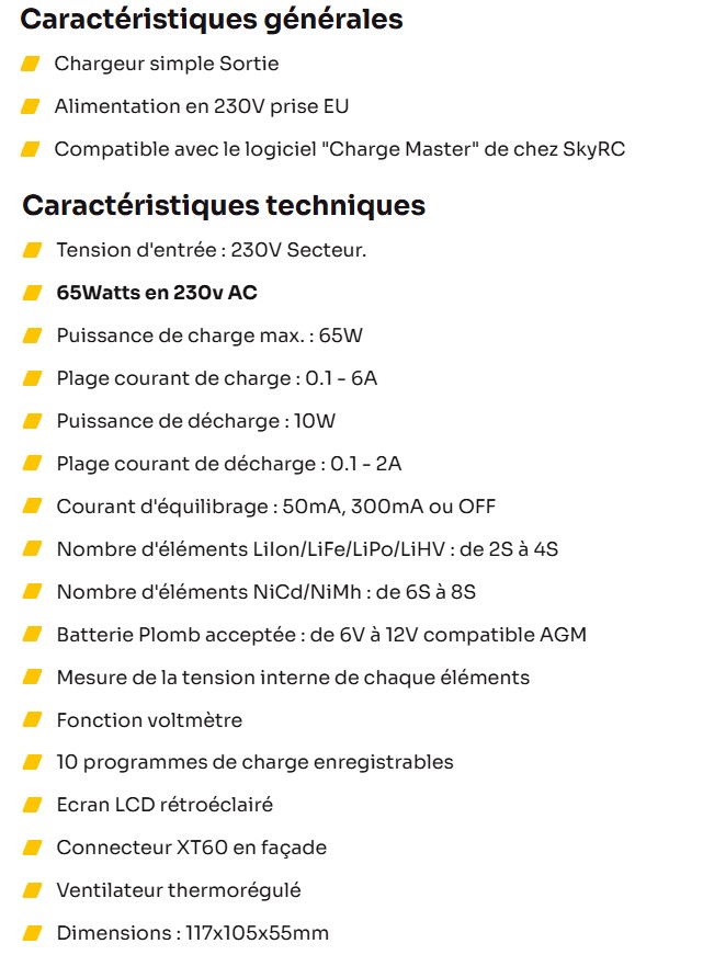 descriptif Chargeur Zeen Z65